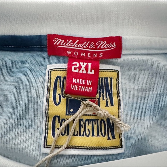 Mitchell and Ness Houston Astros MLB Tie Dye Crop Top Shirt Womens Size 2XL XXL - Picture 4 of 9